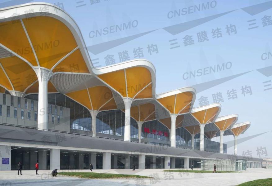 漢十鐵路隨州南高鐵站ETFE膜結(jié)構(gòu)工程